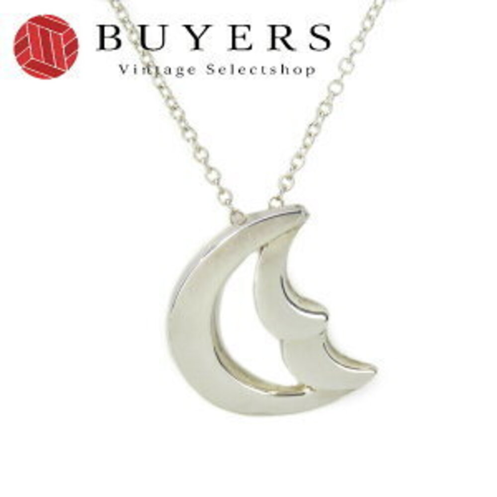 Tiffany Co Crescent Moon Paloma Picasso Necklace Silver Accessory